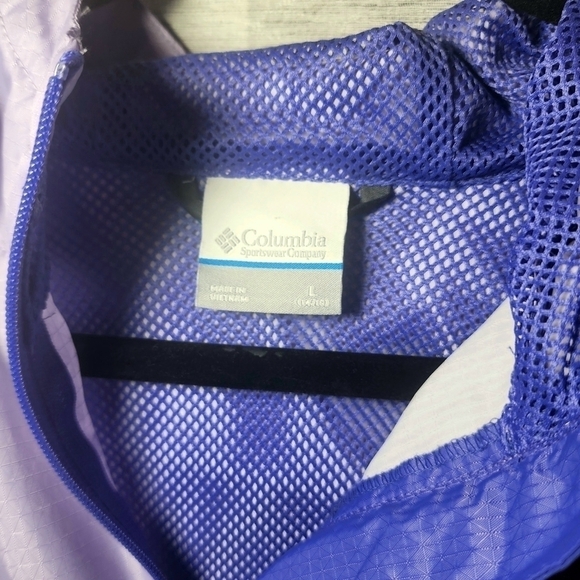 Columbia Omni-Shield Purple Youth Large Windbreaker - Picture 3 of 7